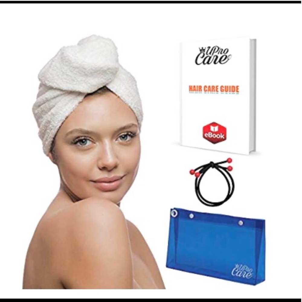 Bamboo & cotton Anti-frizz,Quick drying Head Towel